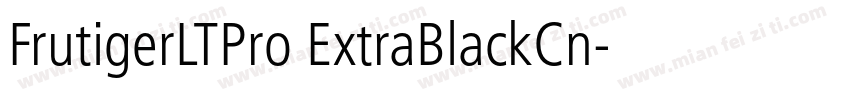 FrutigerLTPro ExtraBlackCn字体转换